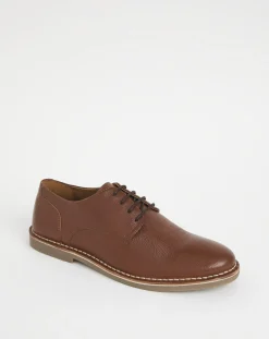 Jacamo Leather Milled Desert Shoe Wide Fit