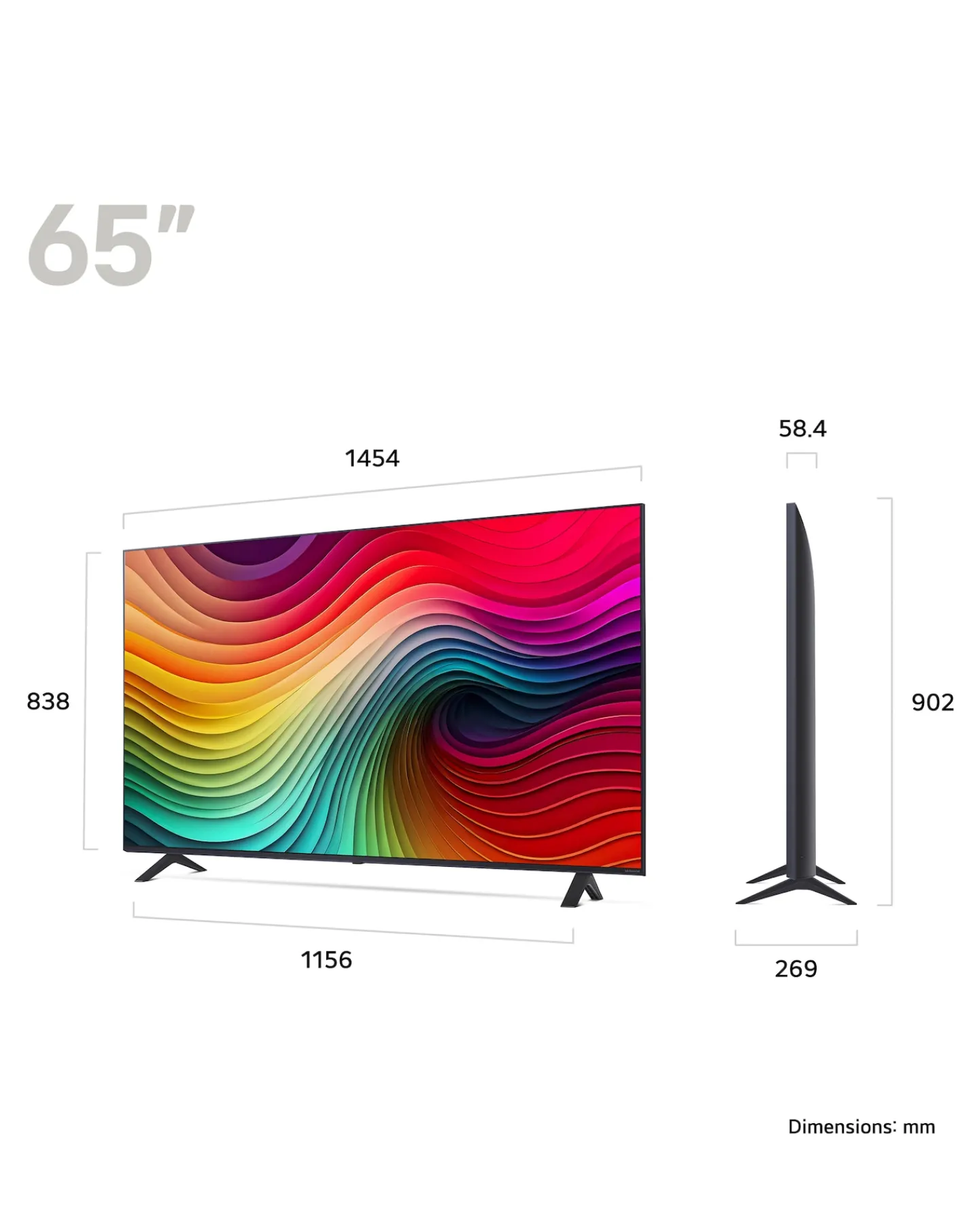 LG 65NANO81T6A 65in NanoCell 4K Ultra HD HDR Smart TV