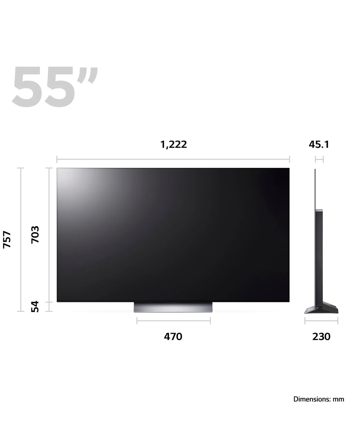 LG OLED55C36LC 55in OLED Advanced 4K UHD HDR Smart TV