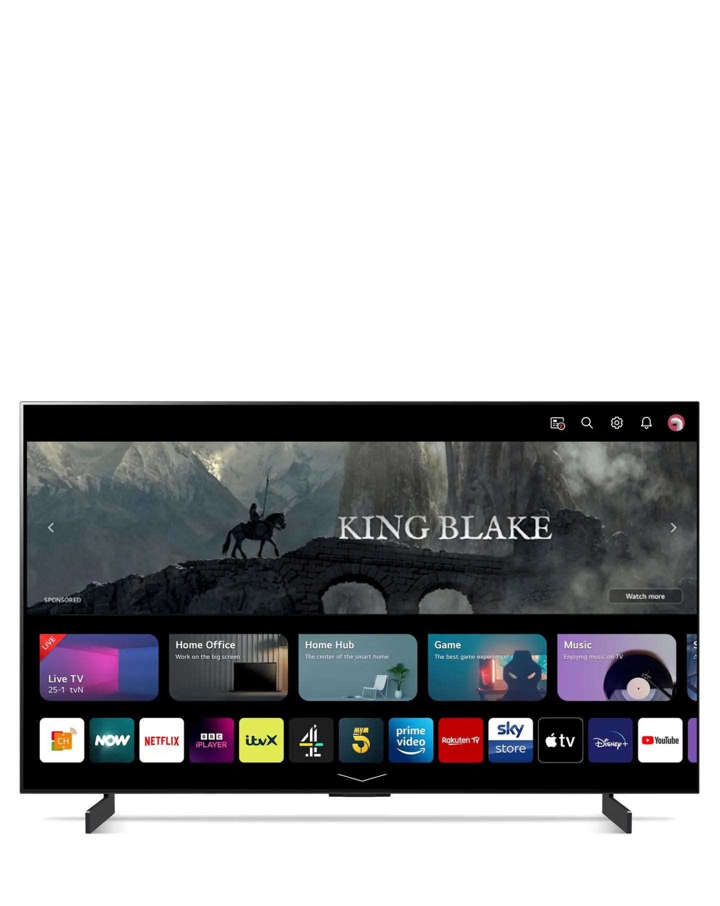LG 42" OLED42C34LA Smart 4K UHD HDR OLED Freeview TV