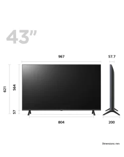 LG 43UR78006LK 43in LED 4K UHD HDR ThinQ Smart Freeview TV