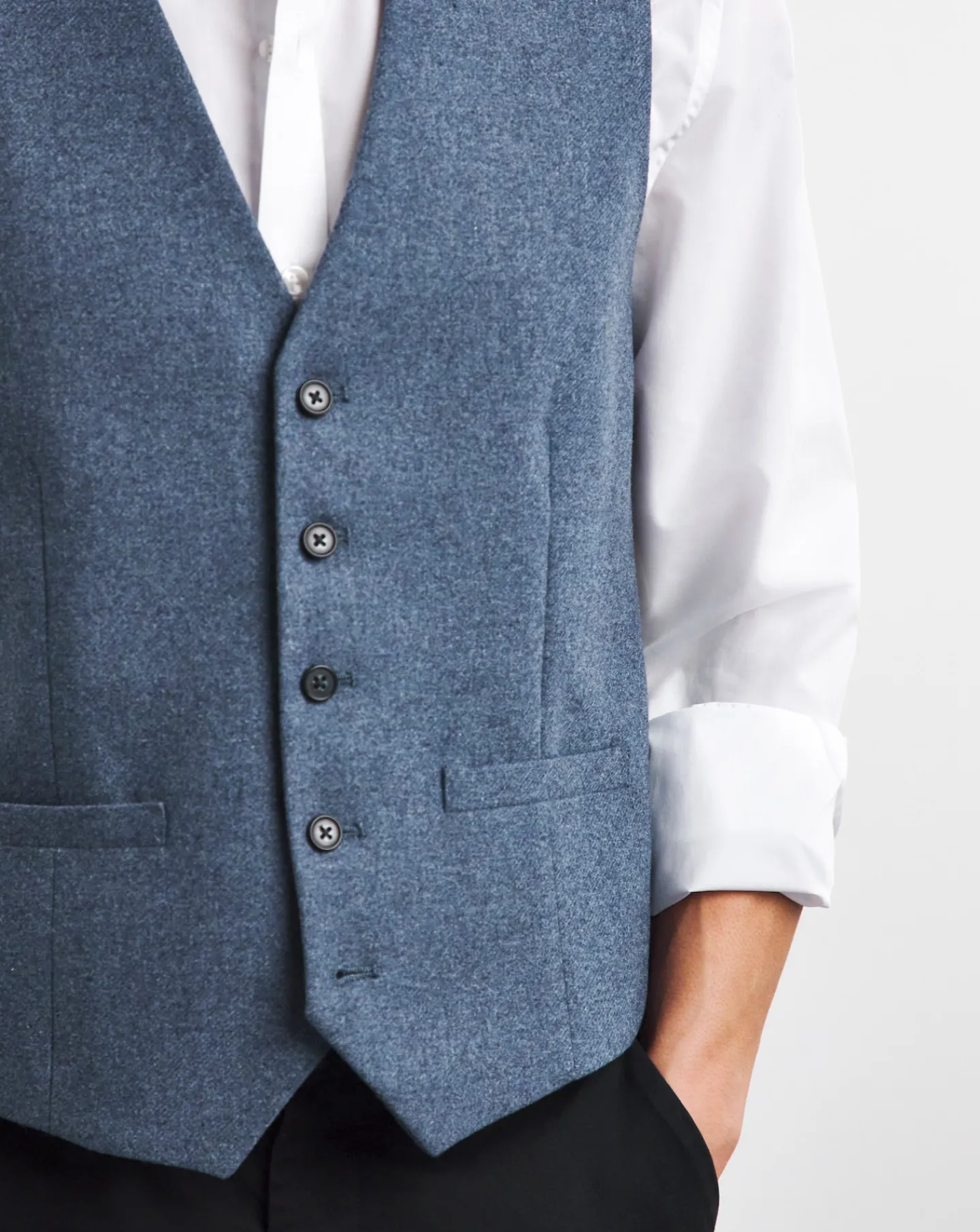 Jacamo Light Donegal Regular Fit Waistcoat