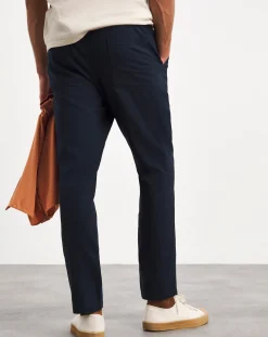 Jacamo Linen Blend Tapered Elasticated Trouser