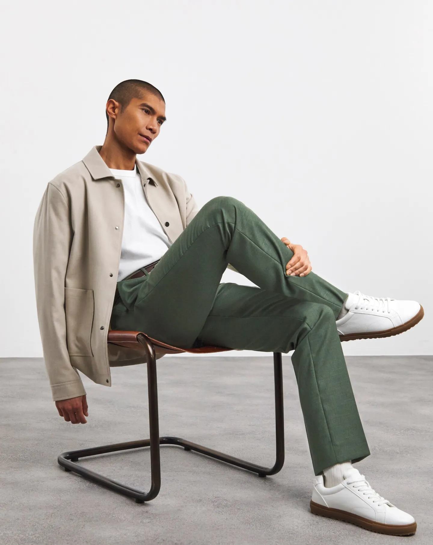 Jacamo Linen Look Regular Fit Suit Trouser