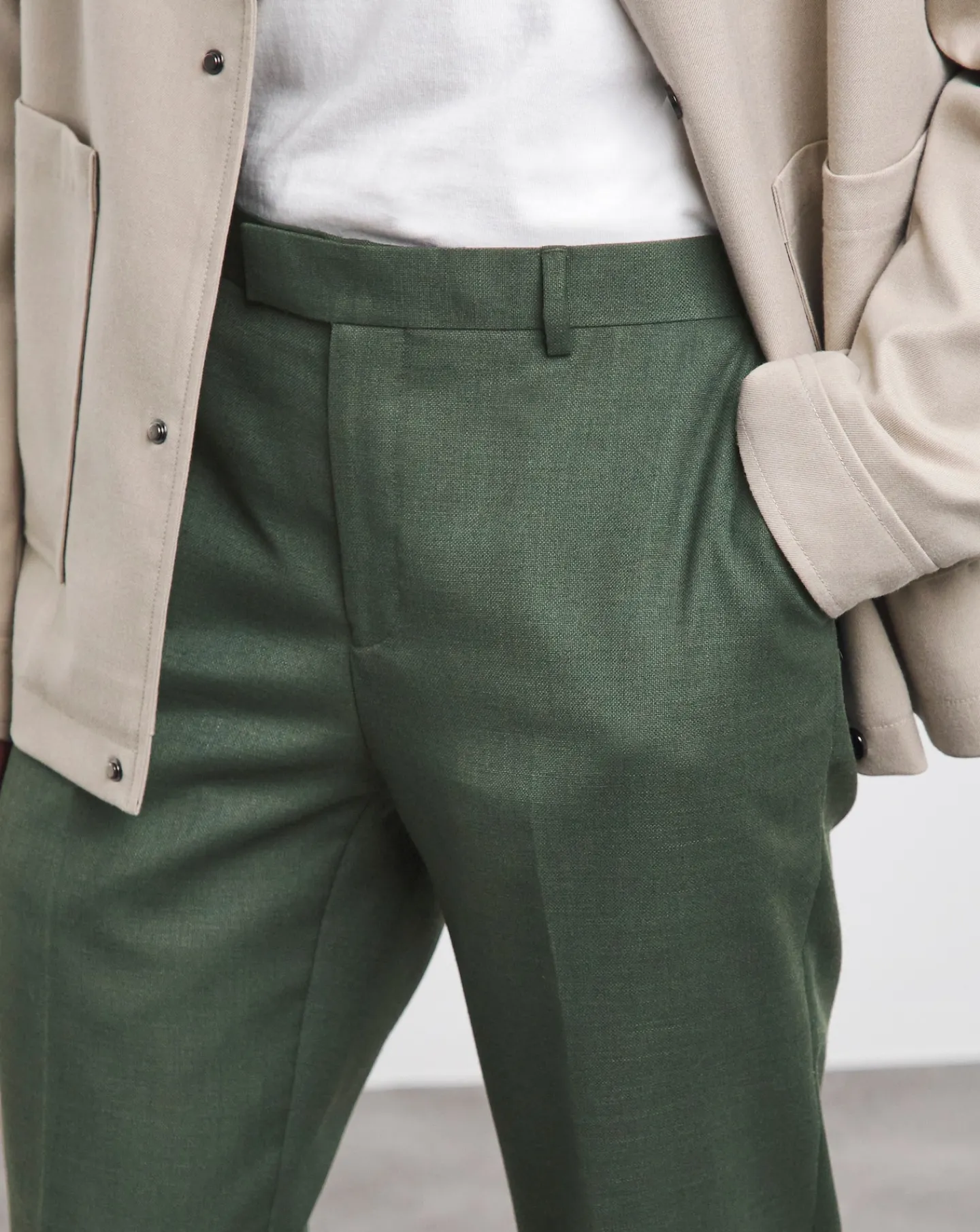 Jacamo Linen Look Regular Fit Suit Trouser