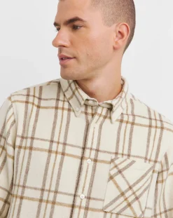Jacamo Long Sleeve Button Down Checked Flannel Shirt