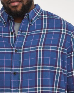 Jacamo Long Sleeve Button Down Check Shirt