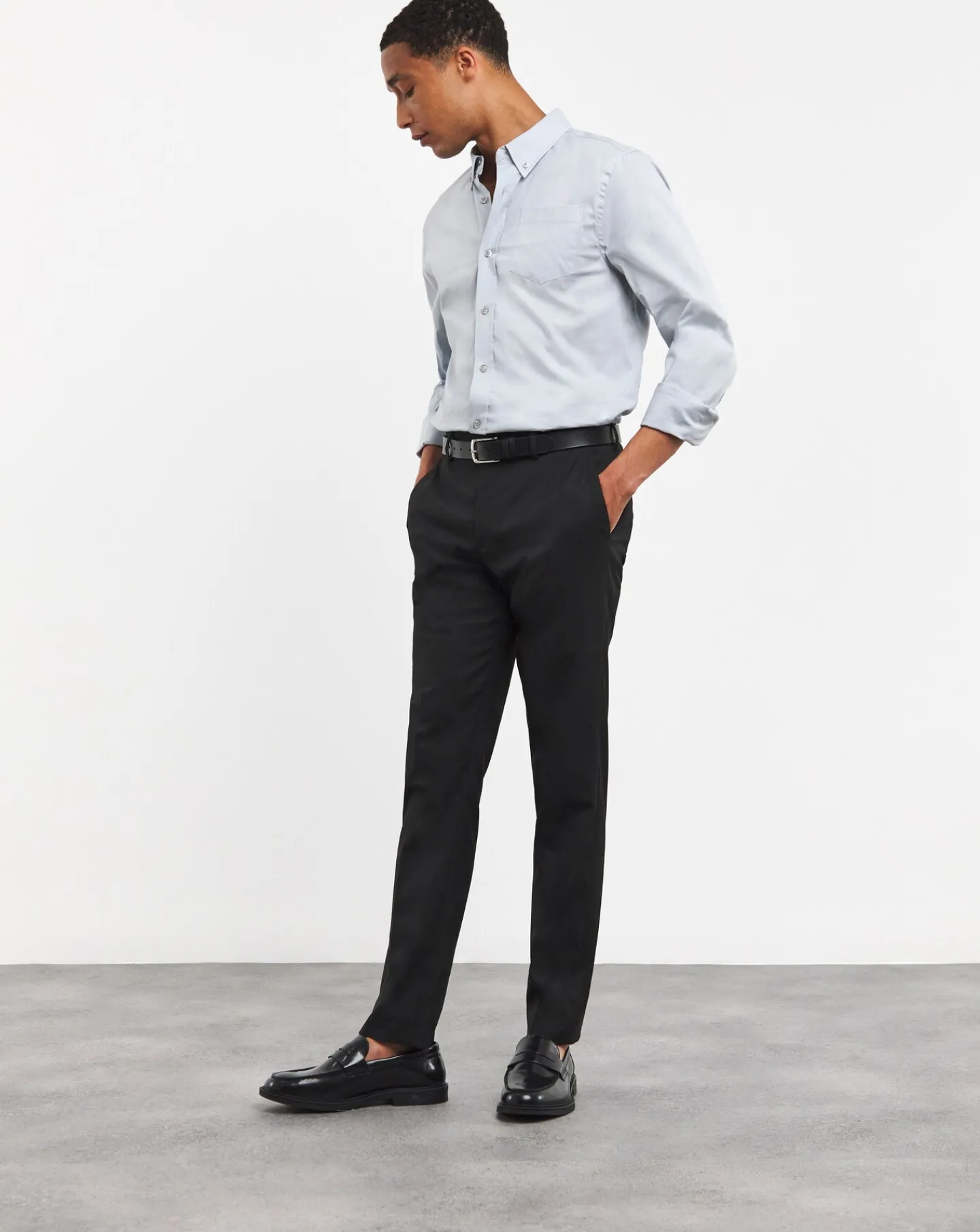 Jacamo Long Sleeve Button Down Poplin Shirt