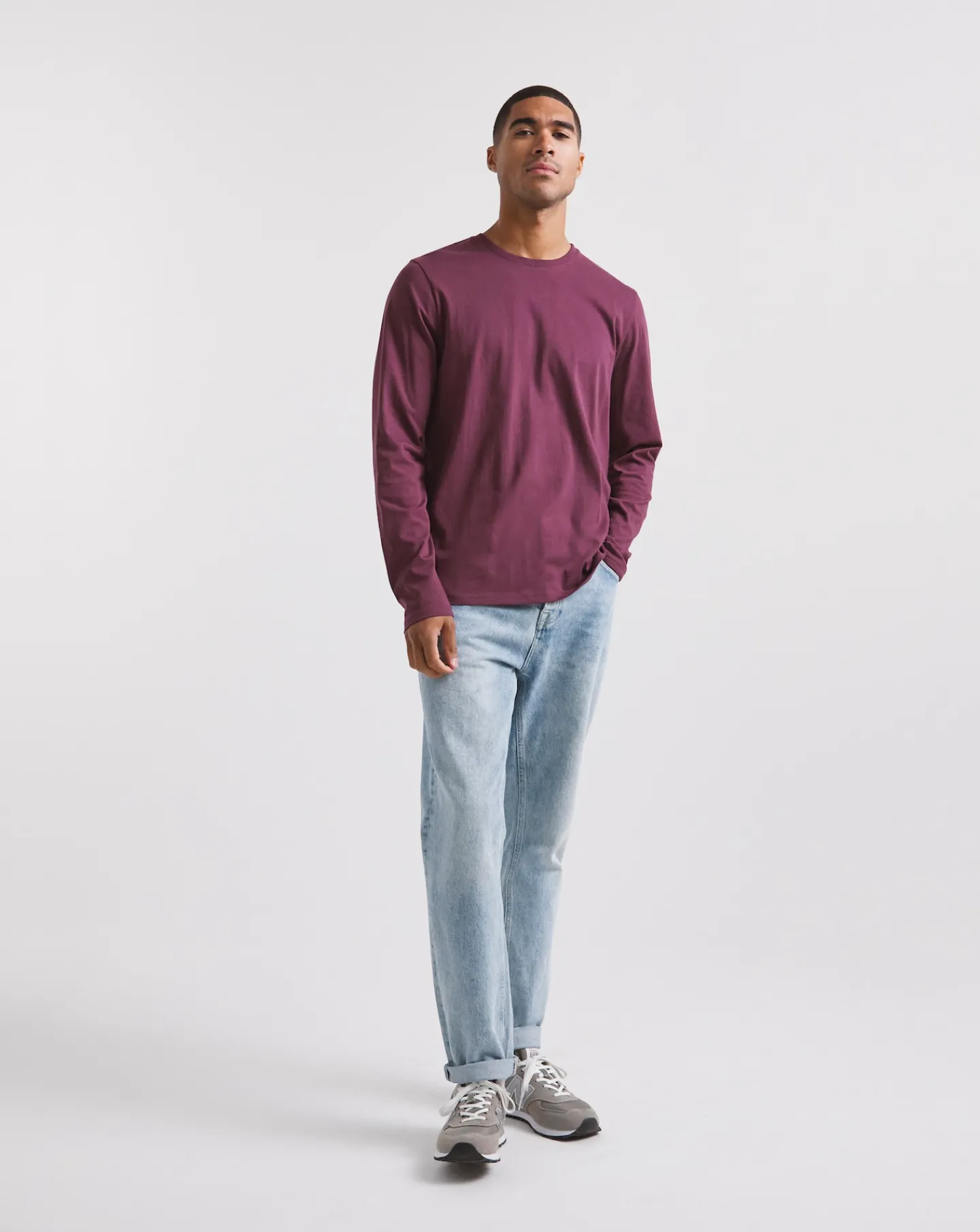 Jacamo Long Sleeve Crew Neck T-Shirt Long