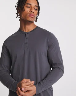 Jacamo Long Sleeve Grandad T-Shirt Long