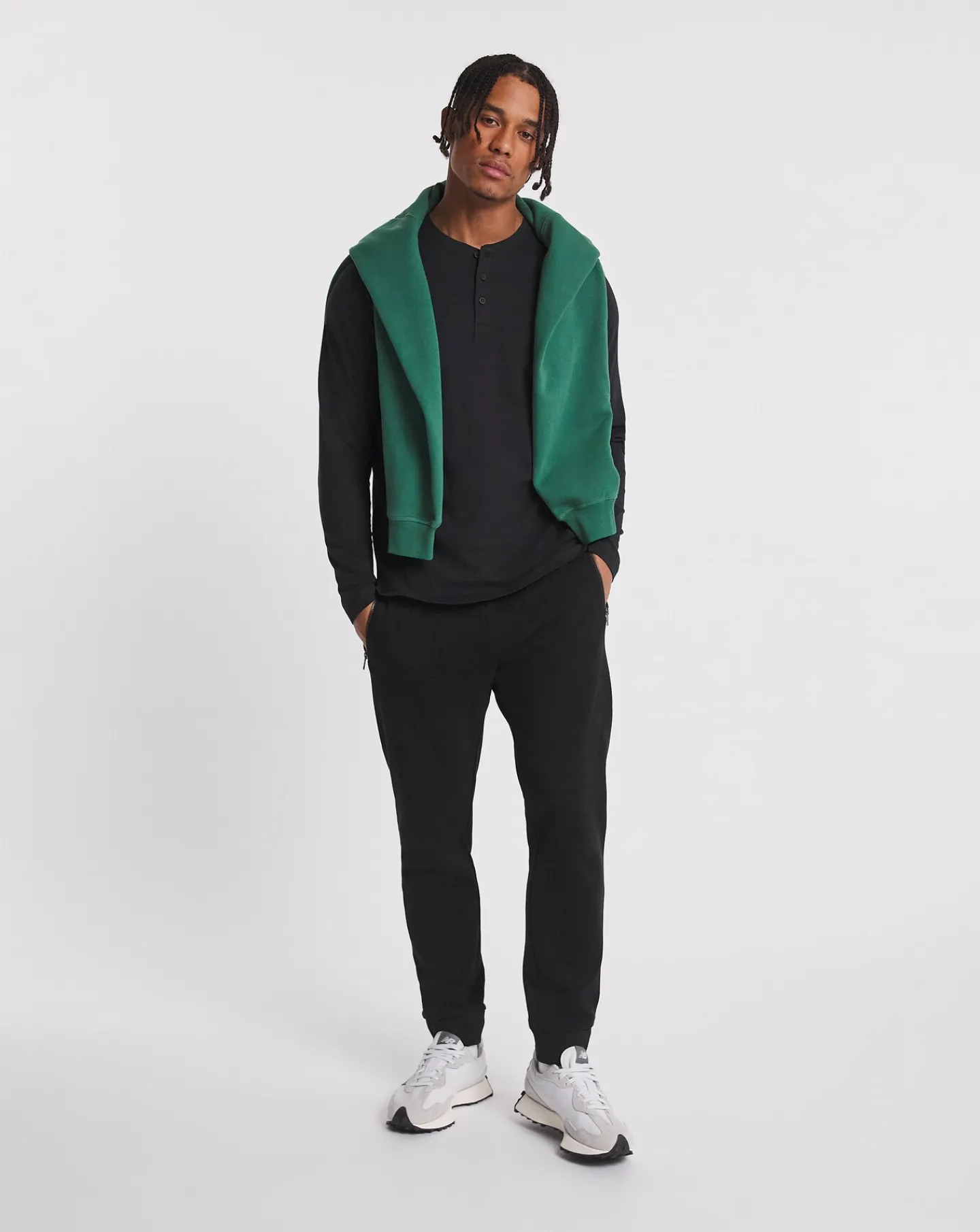 Jacamo Long Sleeve Grandad T-Shirt Long