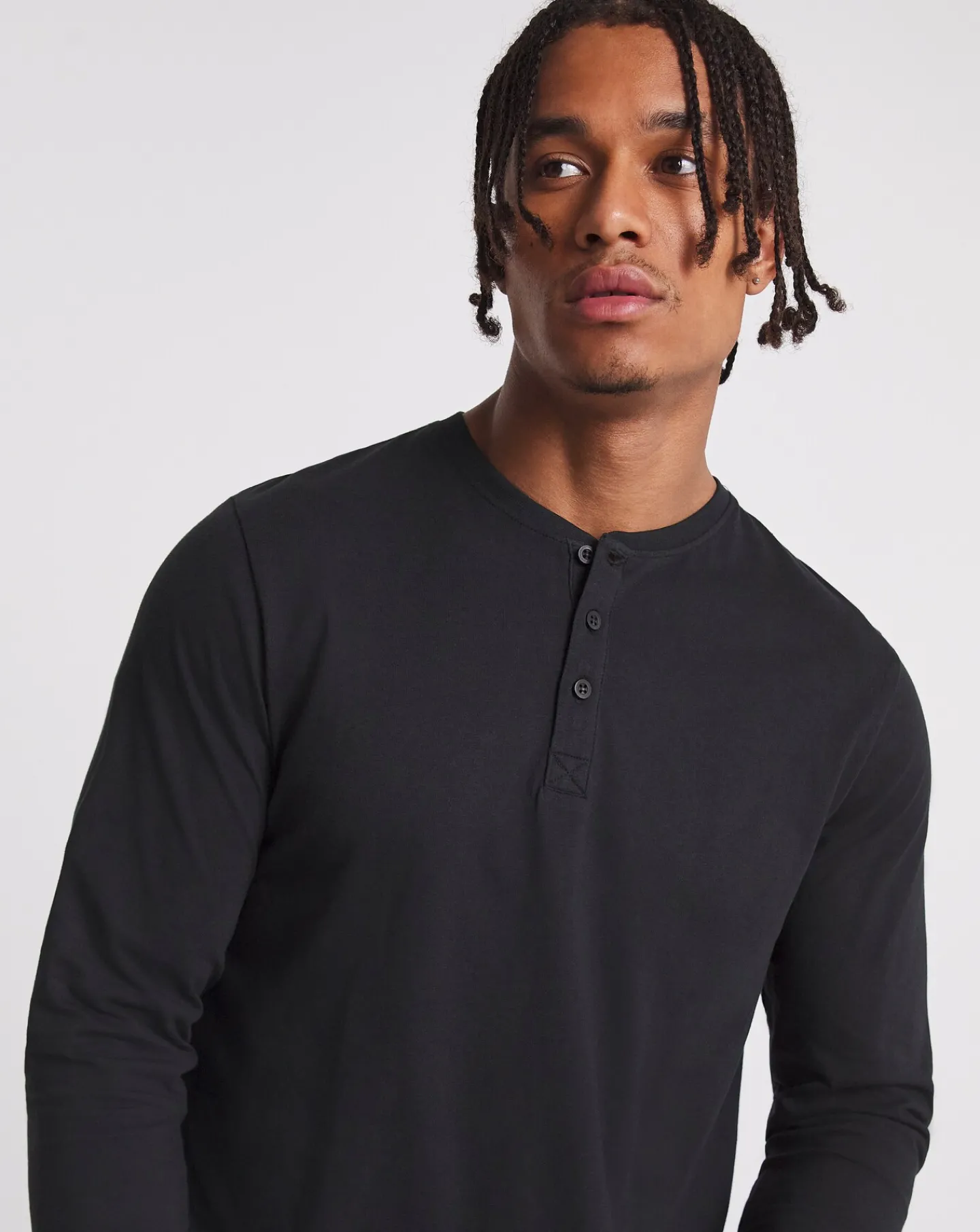 Jacamo Long Sleeve Grandad T-Shirt Long