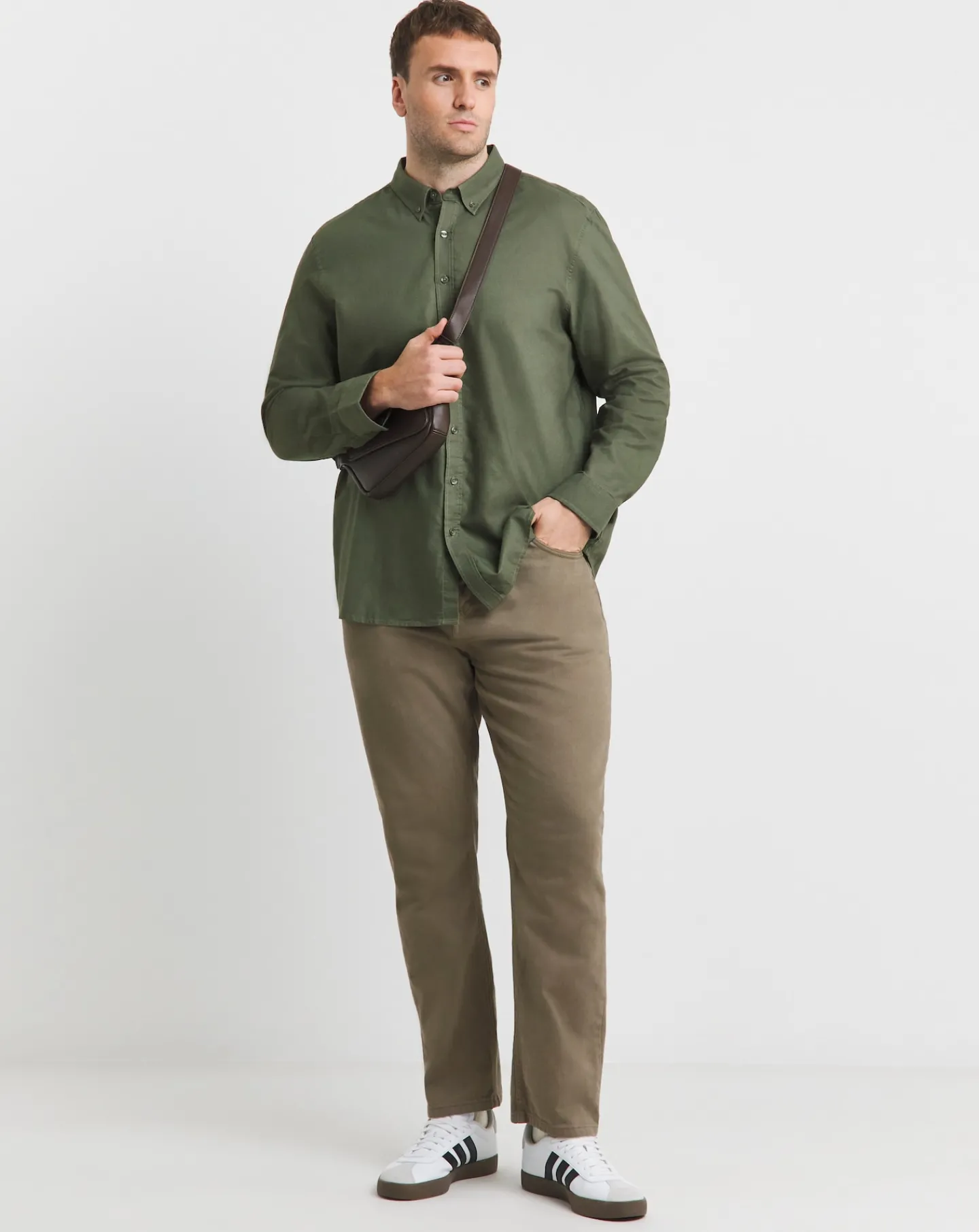 Jacamo Long Sleeve Oxford Shirt Reg