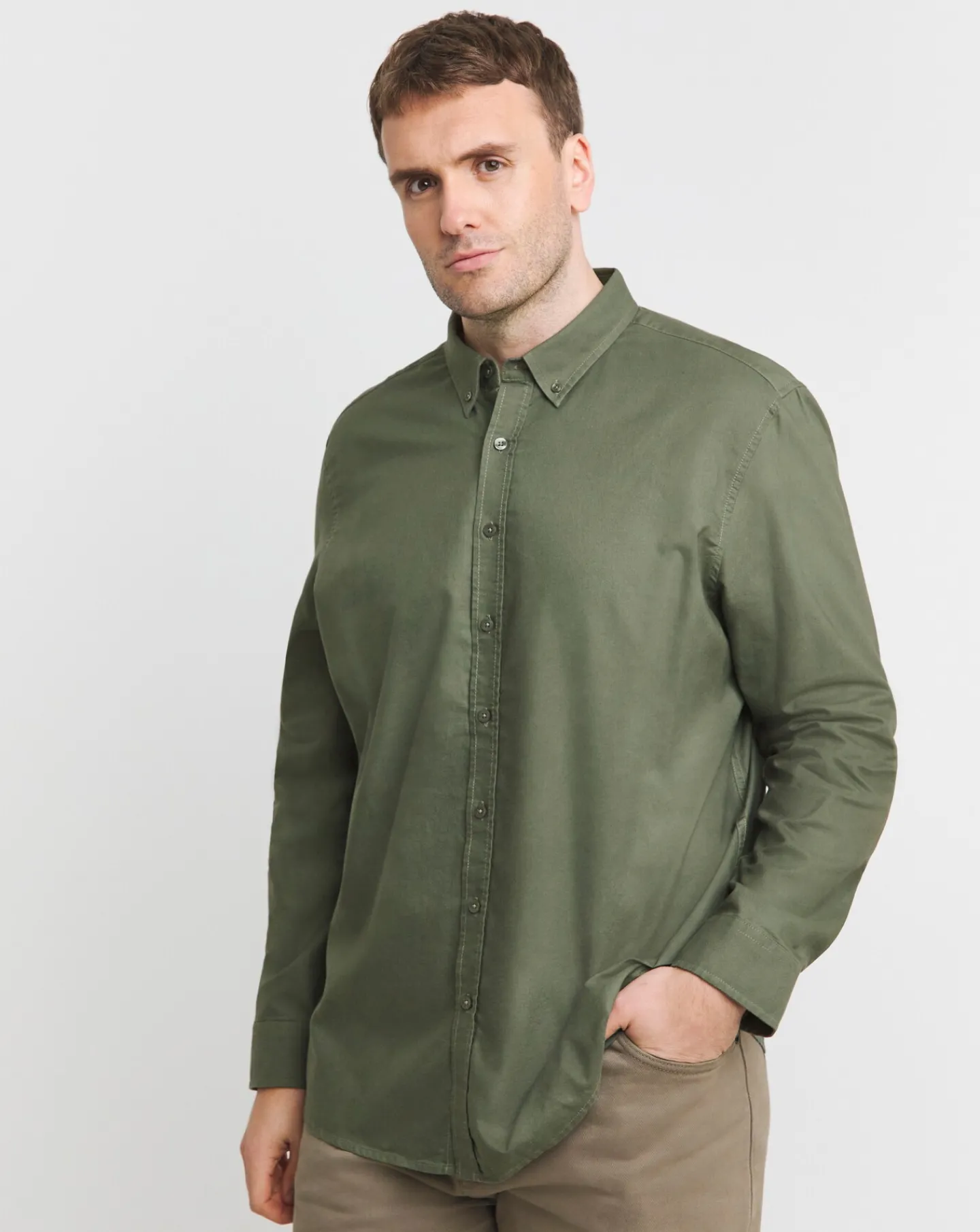 Jacamo Long Sleeve Oxford Shirt Reg