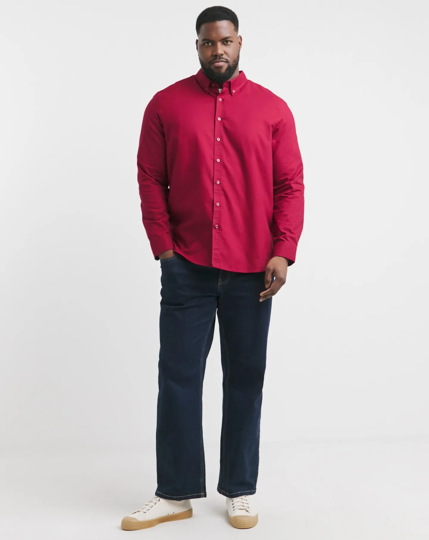 Jacamo Long Sleeve Oxford Shirt Reg