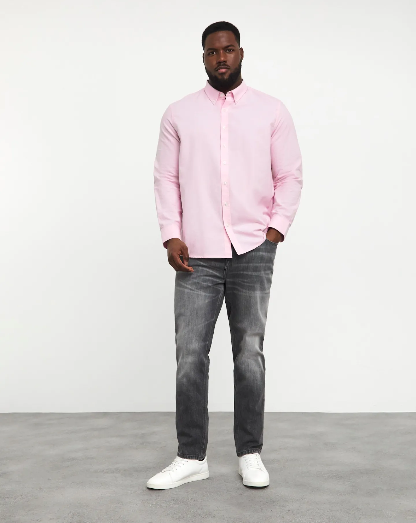 Jacamo Long Sleeve Oxford Shirt Regular Length
