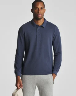 Jacamo Long Sleeve Pique Polo