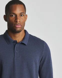 Jacamo Long Sleeve Pique Polo