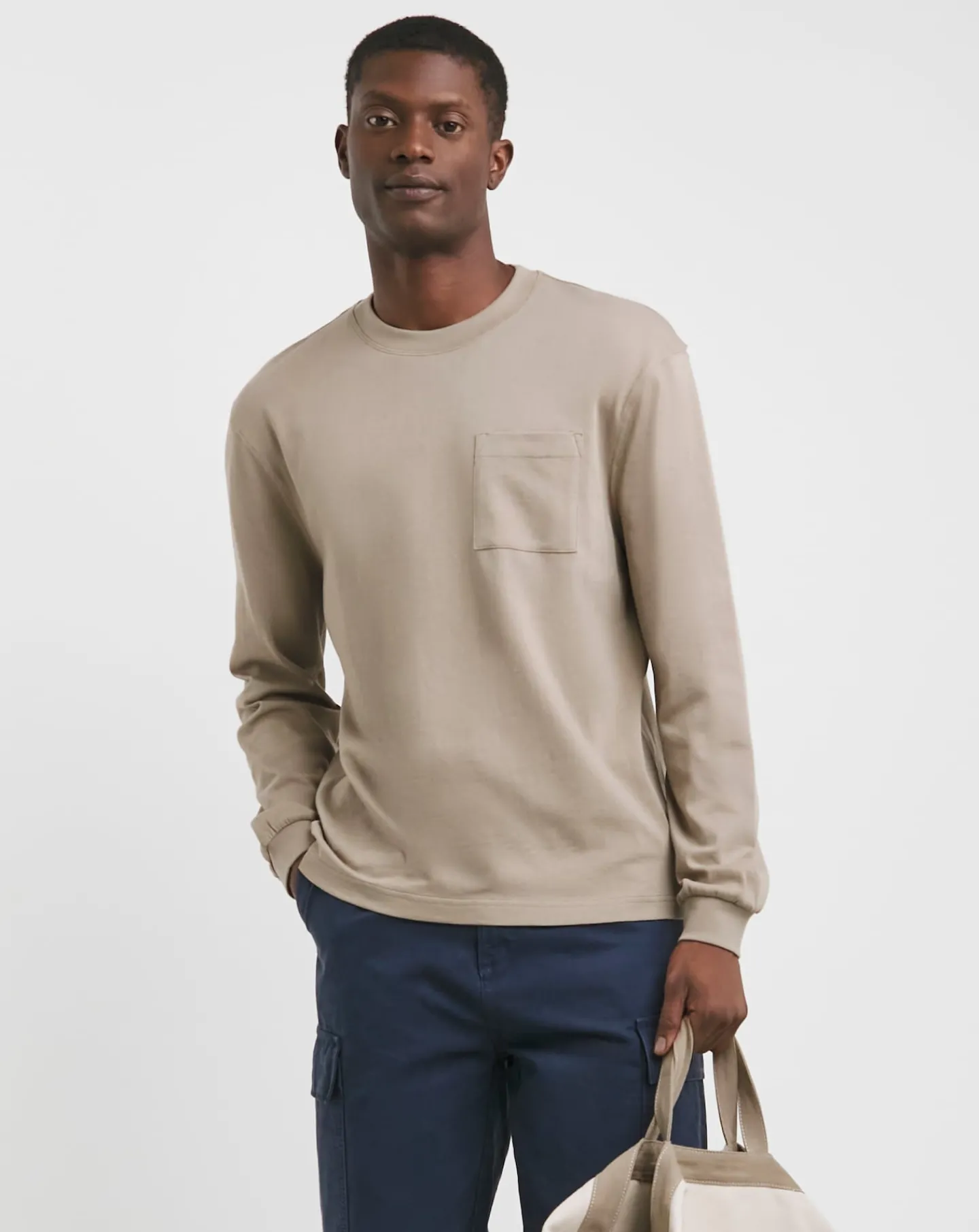 Jacamo Long Sleeve Relaxed Heavyweight T-Shirt Long
