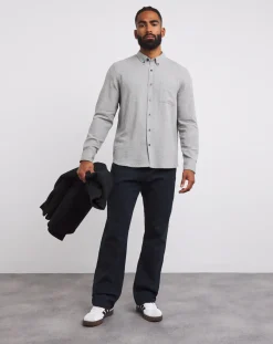 Jacamo Long Sleeve Textured Shirt