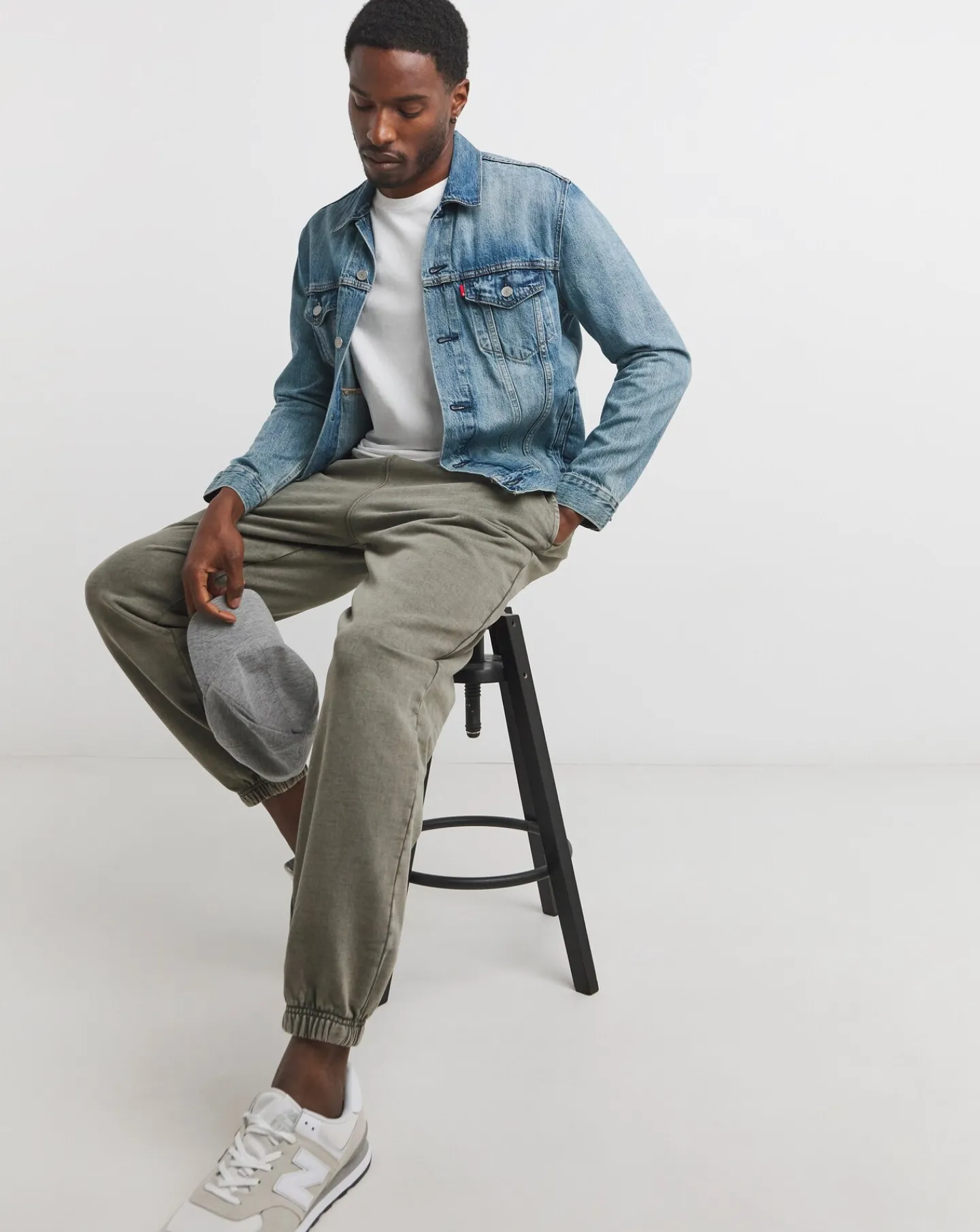 Jacamo Loose Fit Acid Wash Jogger