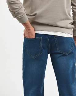 Jacamo Loose Fit Stretch Jeans Mid Wash