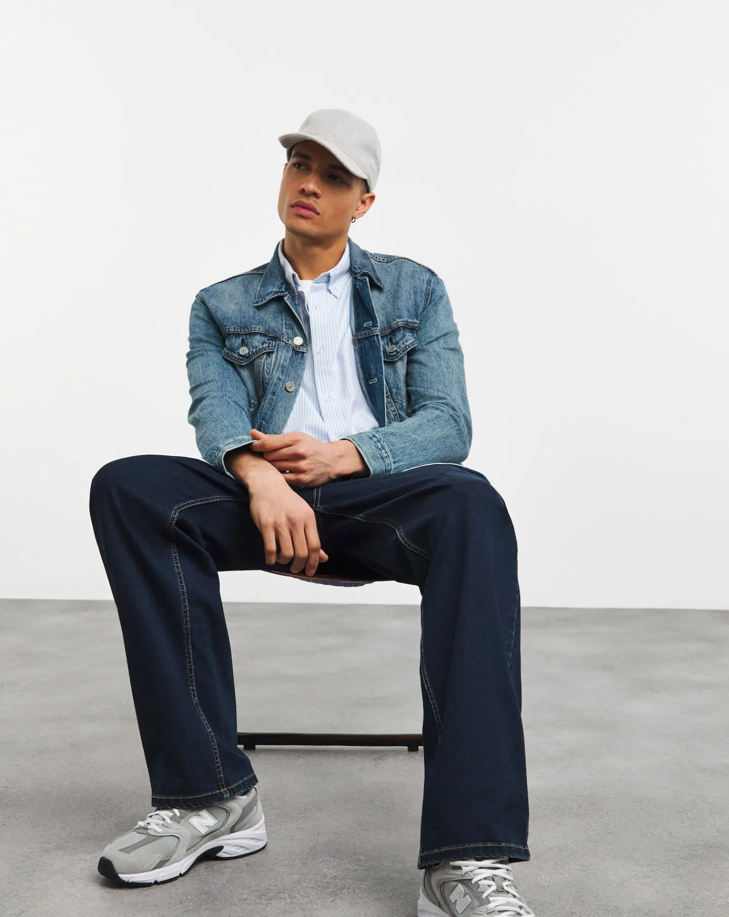 Jacamo Loose Fit Stretch Jeans Wash