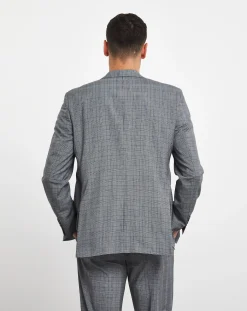 Jacamo Luke Grey Check Suit Jacket