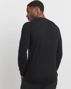 Lyle & Scott Lyle & Scott Black Classic Cotton Merino Jumper