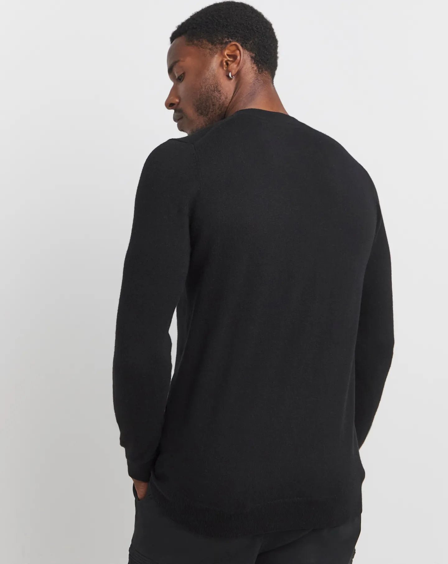 Lyle & Scott Lyle & Scott Black Classic Cotton Merino Jumper