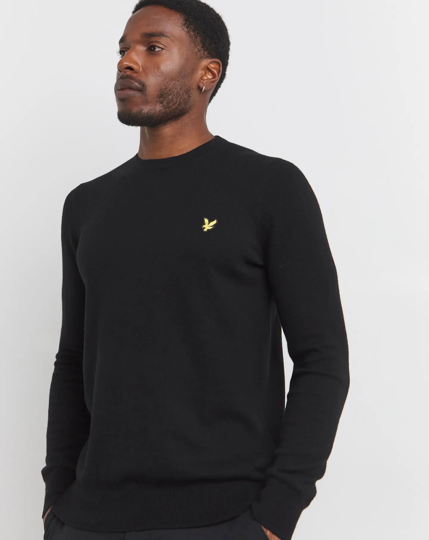 Lyle & Scott Lyle & Scott Black Classic Cotton Merino Jumper