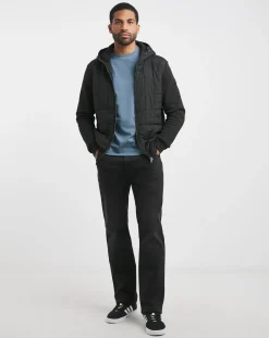 Lyle & Scott Lyle & Scott Hybrid Quilted Zip Through Hoodie