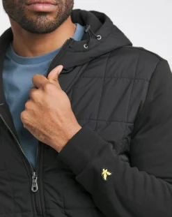 Lyle & Scott Lyle & Scott Hybrid Quilted Zip Through Hoodie