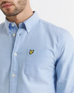 Lyle & Scott Lyle & Scott Blue Classic Long Sleeve Oxford Shirt