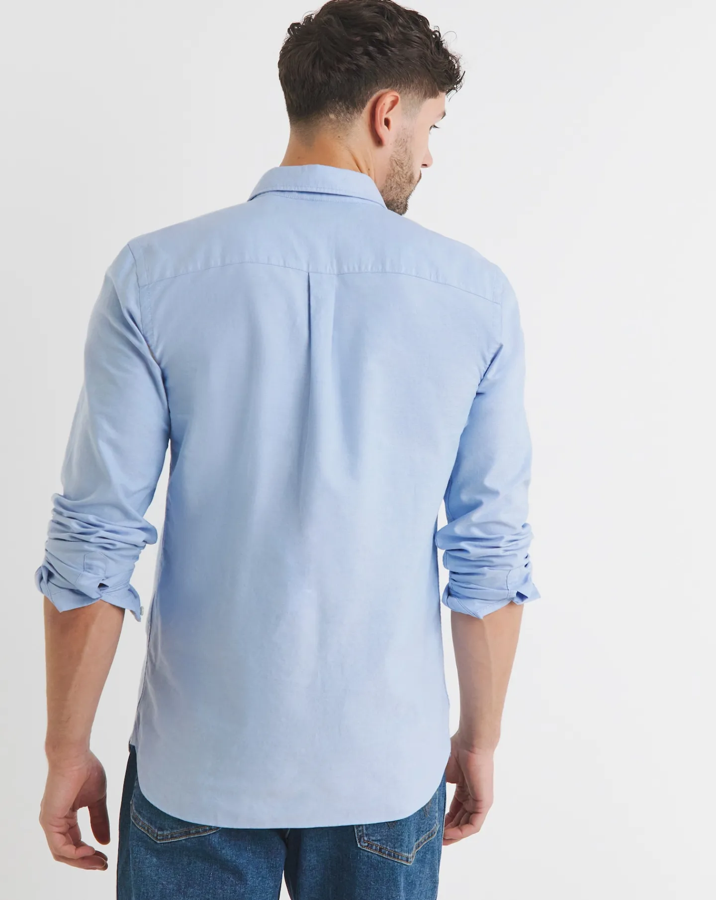 Lyle & Scott Lyle & Scott Blue Classic Long Sleeve Oxford Shirt