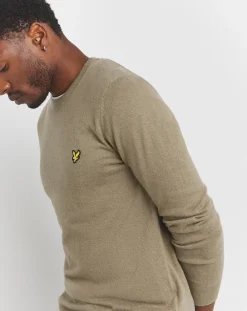 Lyle & Scott Lyle & Scott Green Classic Cotton Merino Jumper