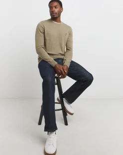 Lyle & Scott Lyle & Scott Green Classic Cotton Merino Jumper