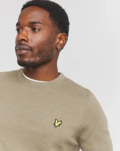 Lyle & Scott Lyle & Scott Green Classic Cotton Merino Jumper