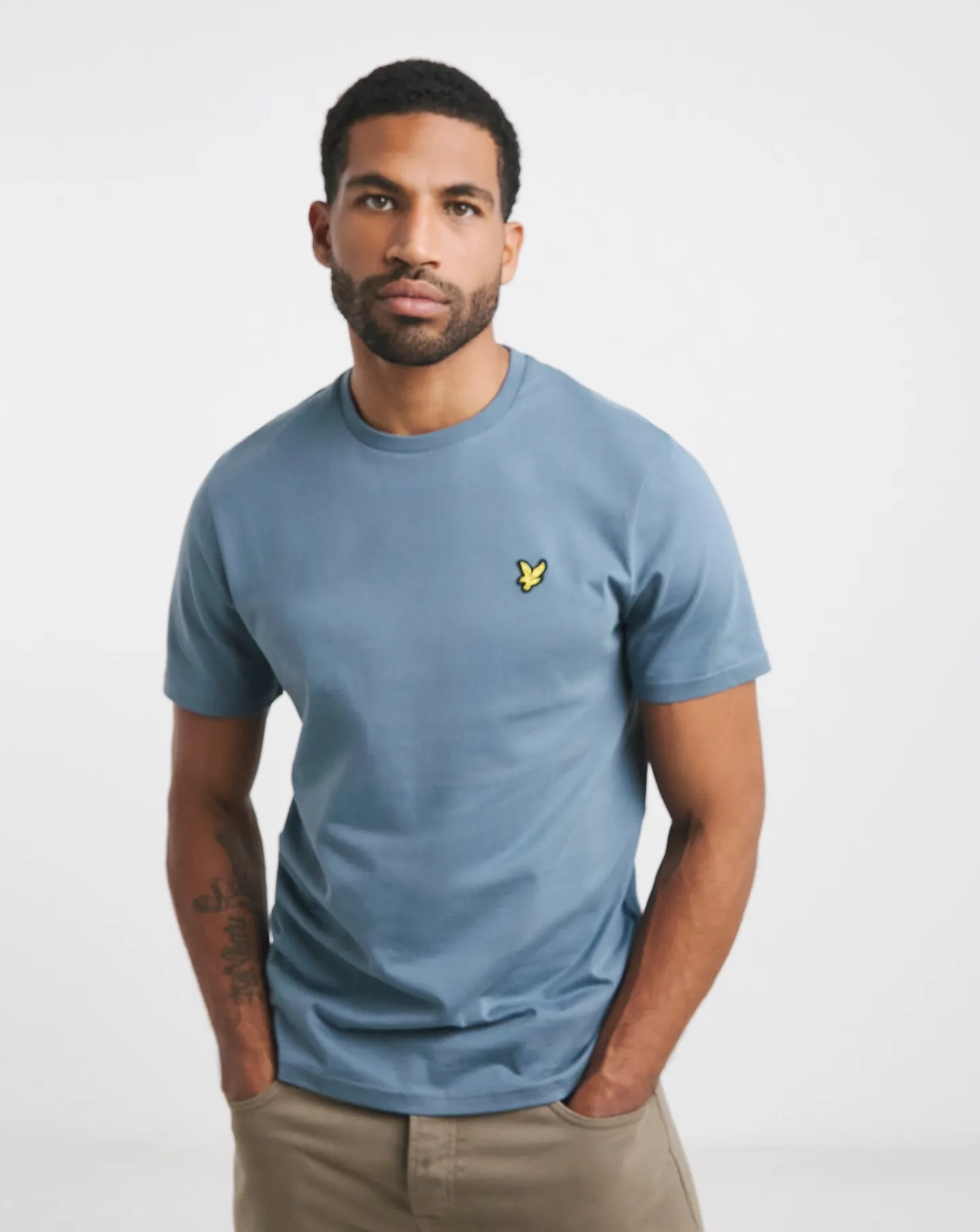 Lyle & Scott Lyle & Scott Mist Blue Classic Short Sleeve T-Shirt