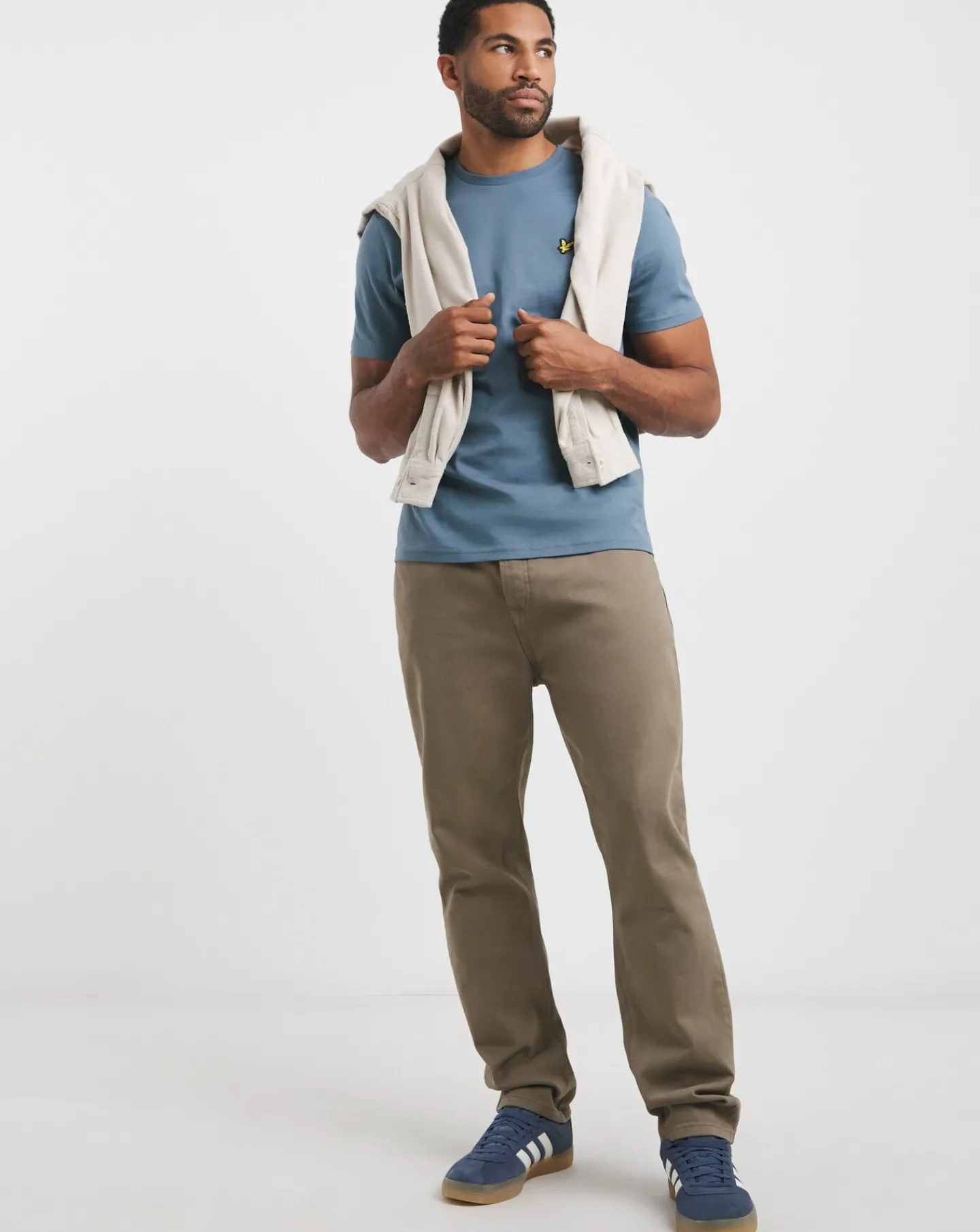 Lyle & Scott Lyle & Scott Mist Blue Classic Short Sleeve T-Shirt