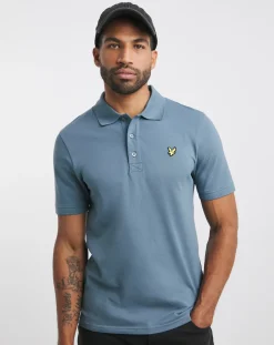 Lyle & Scott Lyle & Scott Mist Blue Classic Short Sleeve Polo