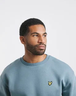 Lyle & Scott Lyle & Scott Mist Blue Oversized Crew Sweat