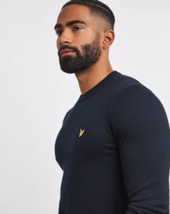 Lyle & Scott Lyle & Scott Navy Classic Cotton Merino Jumper