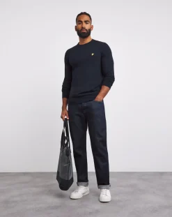 Lyle & Scott Lyle & Scott Navy Classic Cotton Merino Jumper