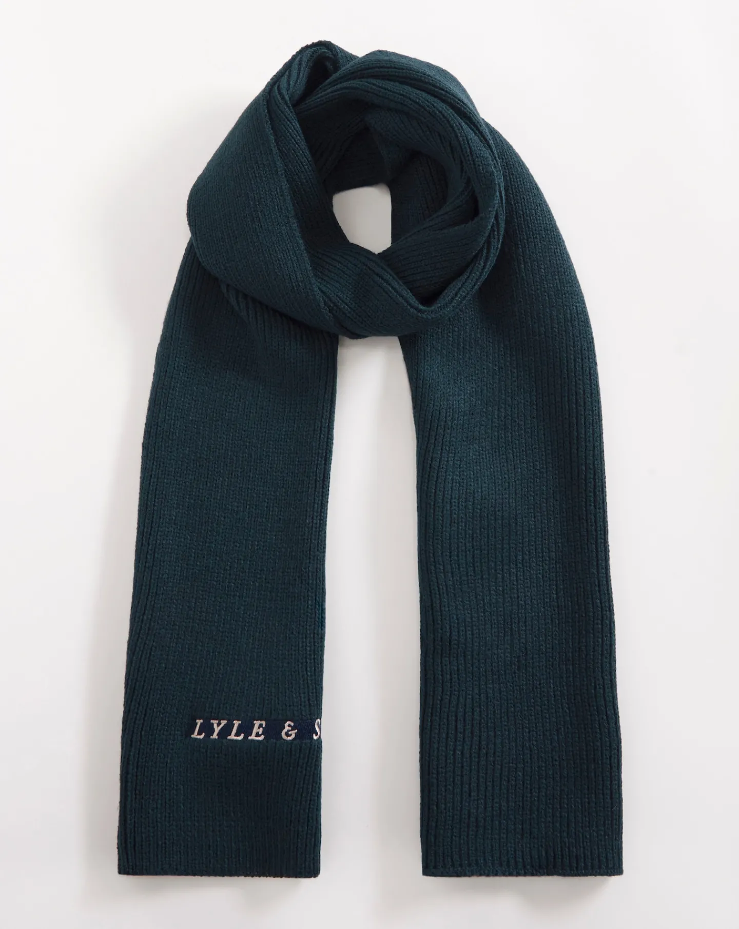 Lyle & Scott Lyle & Scott Logo Ribbed Scarf