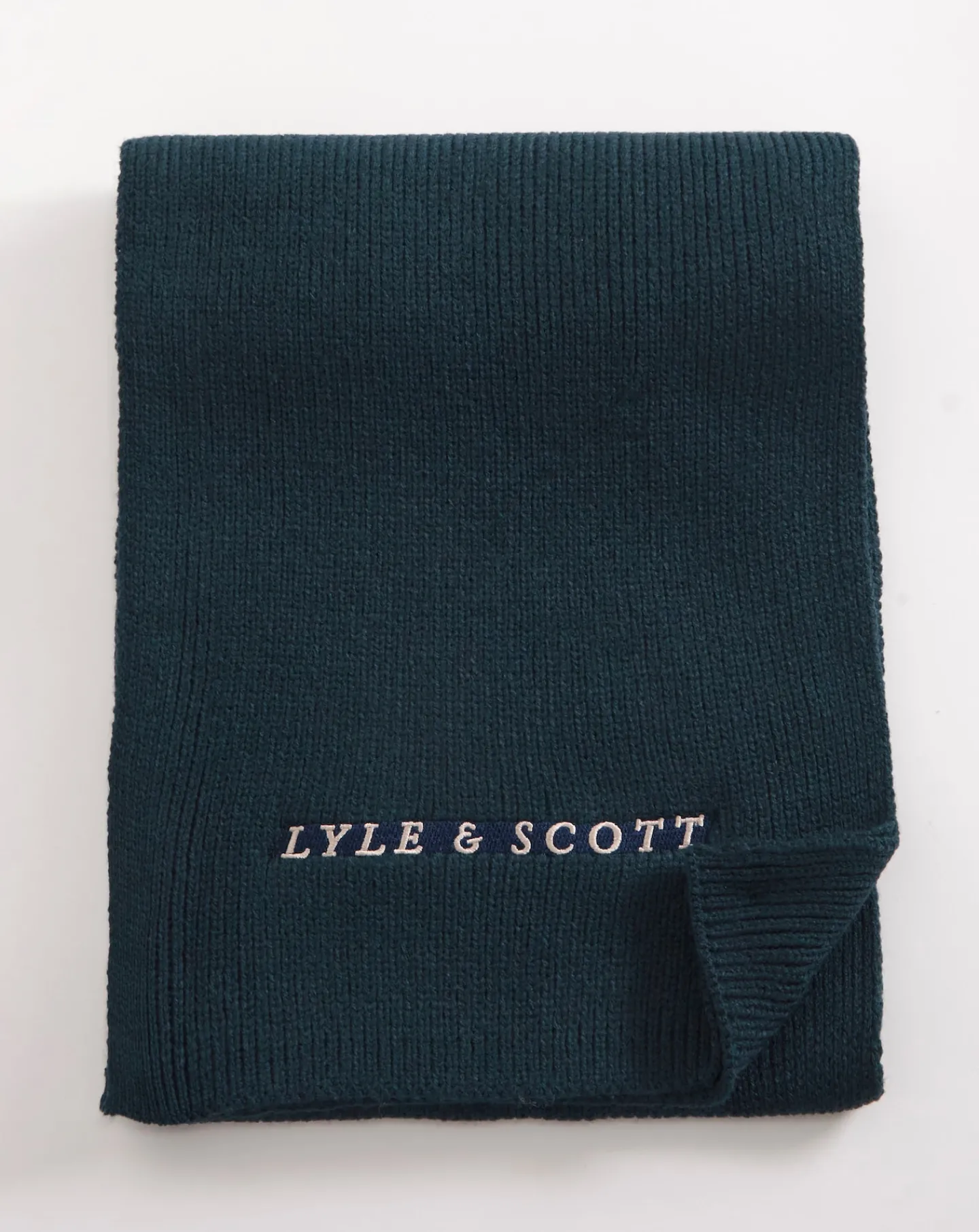 Lyle & Scott Lyle & Scott Logo Ribbed Scarf