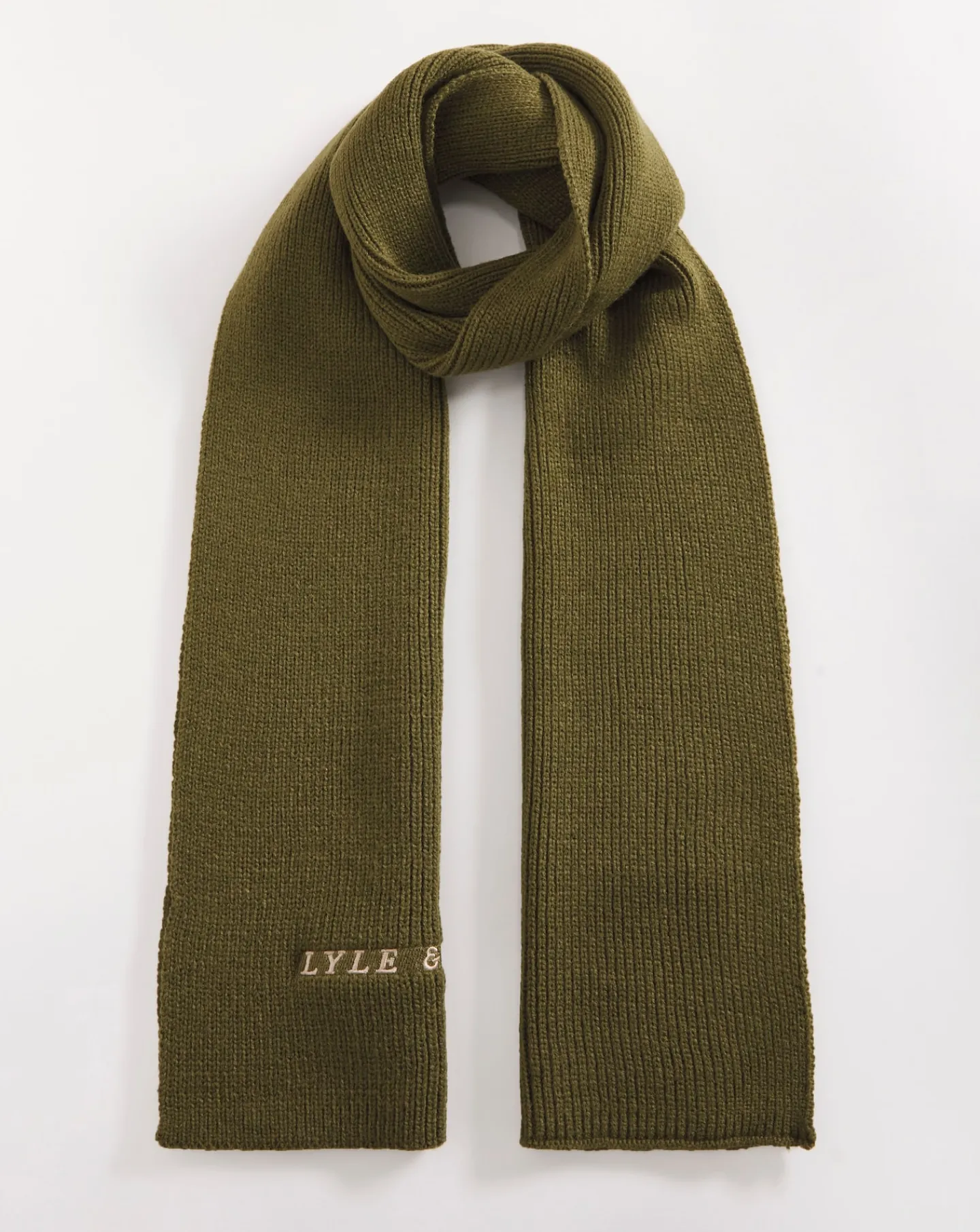 Lyle & Scott Lyle & Scott Logo Ribbed Scarf