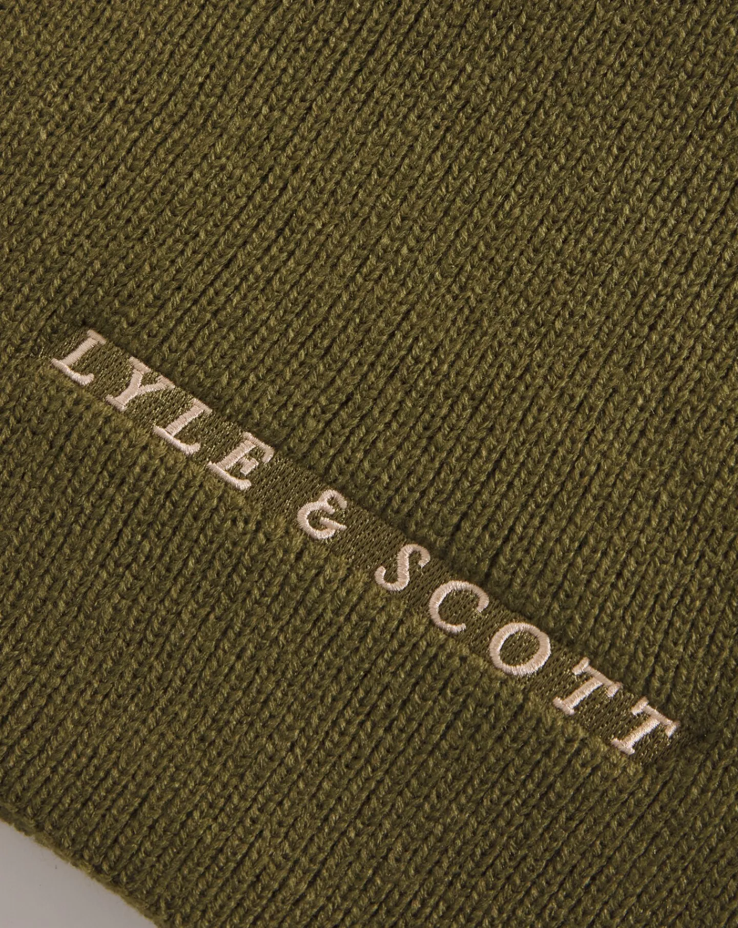 Lyle & Scott Lyle & Scott Logo Ribbed Scarf
