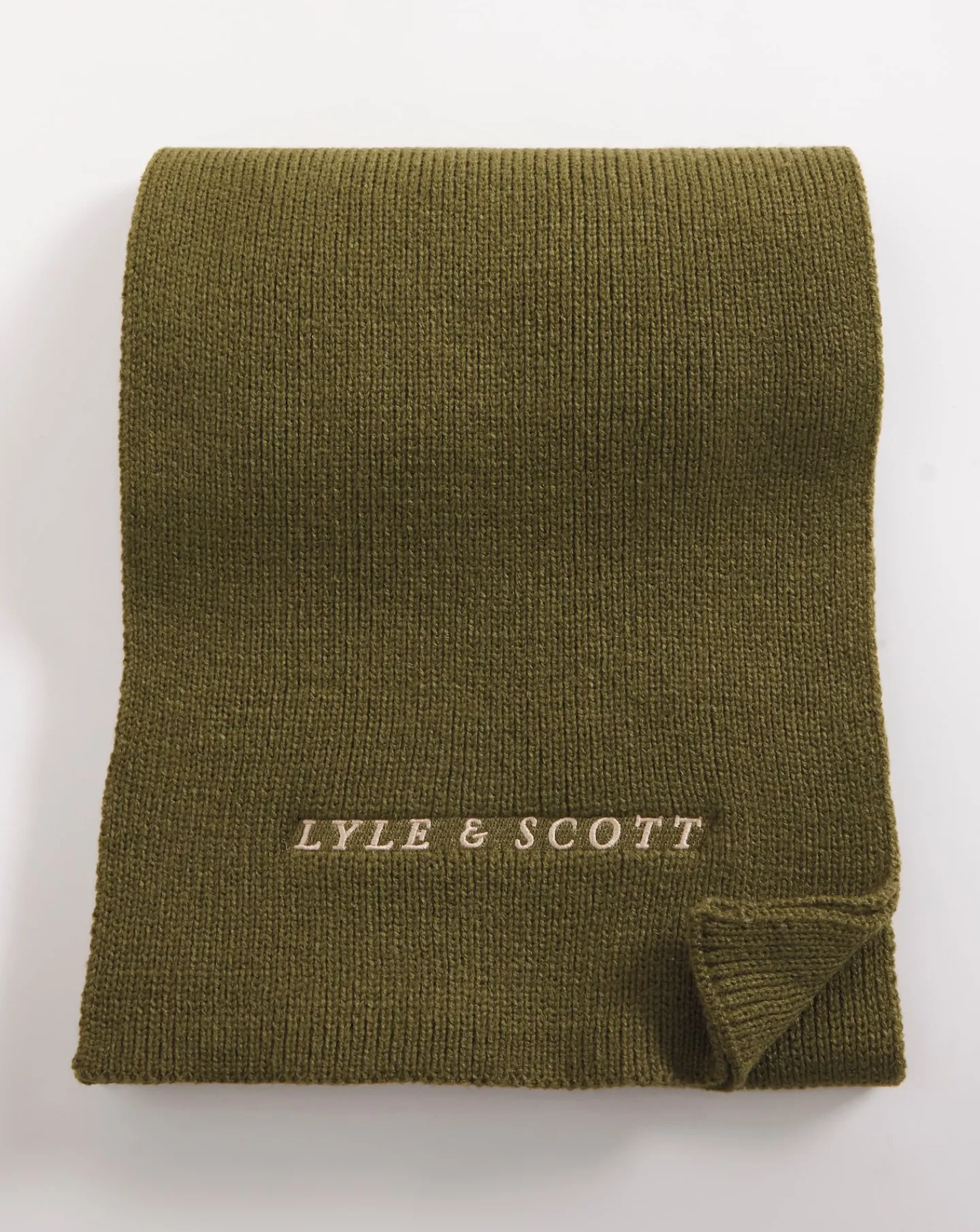 Lyle & Scott Lyle & Scott Logo Ribbed Scarf