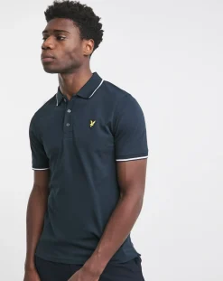 Lyle & Scott Lyle & Scott Tipped Short Sleeve White Polo Shirt